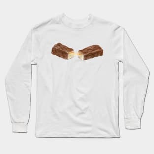 Watercolor Chocolate Caramel Candy Bar Long Sleeve T-Shirt